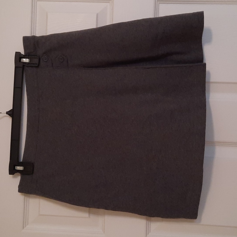 Lands End  14 Cotton Gray Uniform Skort